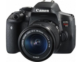 $300 off Canon EOS Rebel T6i DSLR with EF-S 18-55mm IS STM Lens