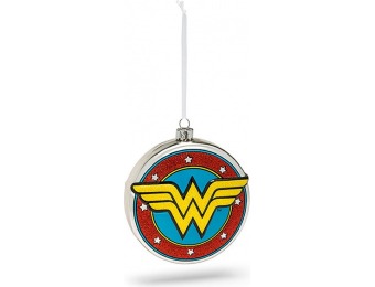 70% off Hallmark DC Wonder Woman Shield Blown Glass Ornament