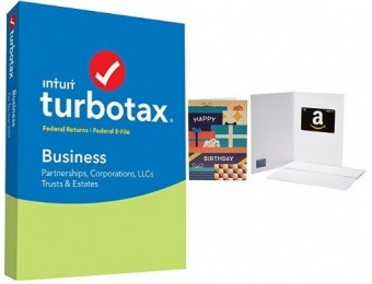 $10 GC + $30 off TurboTax Business 2017 Tax Software