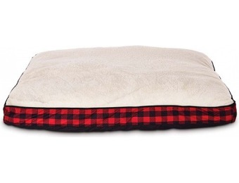 70% off You & Me Tan and Red Buffalo Check Lounger Pet Bed
