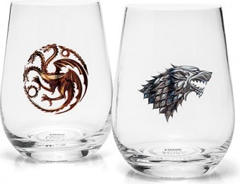 67% off Game of Thrones Stemless Wine Glass Set of 4