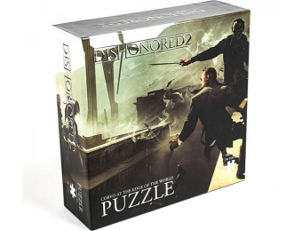 80% off Dishonored 2 Corvo at the Edge of the World 750pc Puzzle