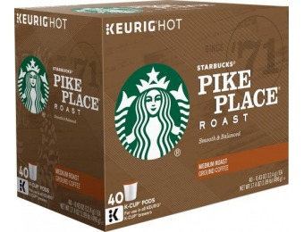 31% off Starbucks Pike Place K-Cups (40-Pack)