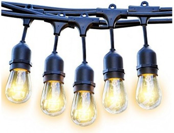 84% off Commercial Grade Outdoor 33' Edison Bulb Lights