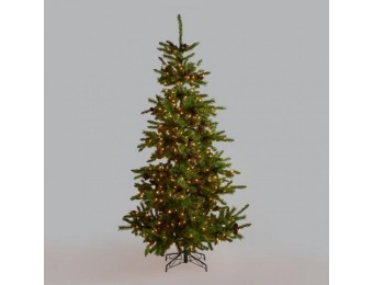 90% off Pre Lit Artificial Christmas Tree with Pinecones