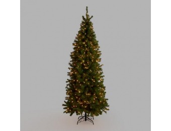 90% off Pre Lit Slim Artificial Christmas Tree
