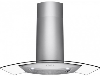 50% off AKDY 36" Convertible Wall Mount Range Hood in Stainless Steel