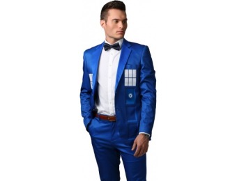75% off Doctor Who TARDIS Formal Slim Fit Suit Jacket