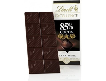 36% off Lindt Excellence Bar, 85% Extra Dark Chocolate (12 Pack)