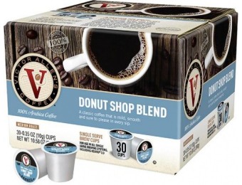 50% off Victor Allen's Donut Shop Blend K-Cups (30-Pack)