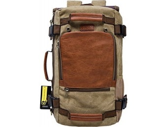 30% off ECOSUSI Vintage Canvas Tactical Backpack