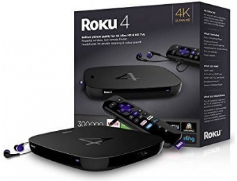 33% off Roku 4 HD and 4K UHD Streaming Media Player