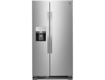 $580 off Kenmoore 25 cu. ft. Side-by-Side Refrigerator Stainless Steel