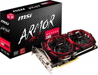 $475 off MSI AMD Radeon RX 580 8GB GDDR5 PCI Express 3.0 Card