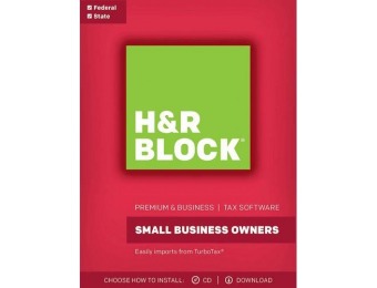 $10 GC + $44 off H&R Block Tax Software Premium & Business 2017