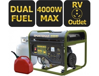 47% off Sportsman 4,000-Watt Dual Fuel Powered Portable Generator