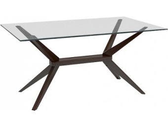 81% off Greenwich Dining Table with Glass Top + Extra 15% off