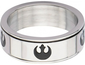 54% off Star Wars Rebel Men's Stainless Steel Spinner Ring