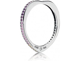 45% off PANDORA Multi-Colored Arc of Love Ring