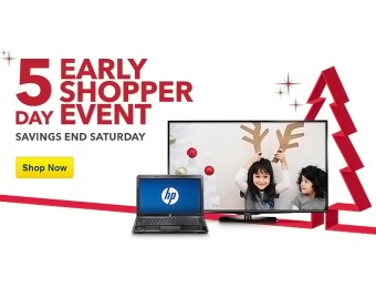 5-Day Early Shopper Event - Deals on Laptops, HDTVs, Tablets...