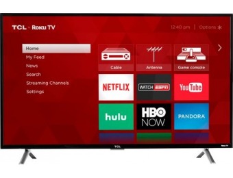 $120 off TCL 49" LED 4 Series Smart HDR 4K UHD TV with Roku TV
