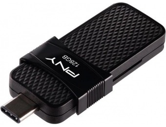 45% off PNY 128GB Duo Link Type-C Drive, 130MB/s