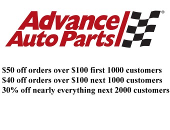 Save 50% off orders of $100+ at Advance Auto Parts