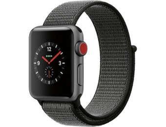 $120 off Apple Watch Series 3 (GPS + Cellular), 38mm Space Gray Case