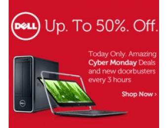 Dell Cyber Monday Doorbuster Deals, Up to 50 Percent Off