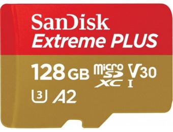 83% off SanDisk Extreme 128GB microSDXC UHS-I Memory Card