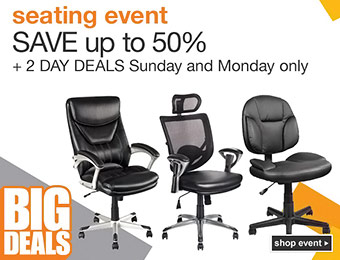 Seating Event - Save up to 50% off office chairs!