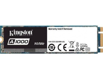 $50 off Kingston 240GB PCI Express 3.0 x2 (NVMe) SSD