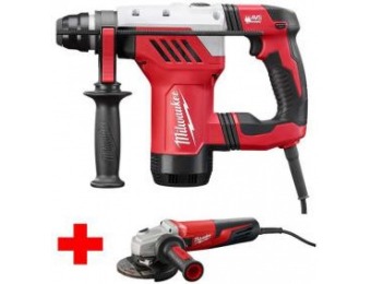 $159 off Milwaukee 13A 1-1/8" SDS-Plus Rotary Hammer w/ Angle Grinder