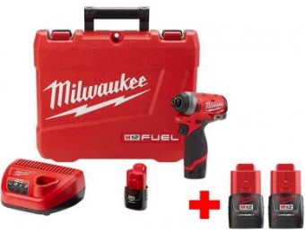 $79 off Milwaukee M12 Brushless Cordless 1/4" Hex Impact Driver Kit