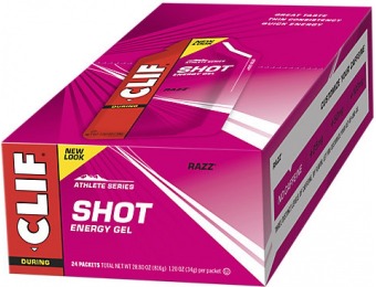 50% off Clif Bar Shot Gel - Razz (24 Packets)