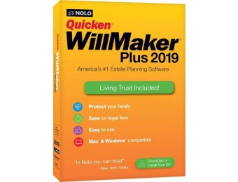 $32 off Quicken WillMaker Plus 2019 - Mac|Windows