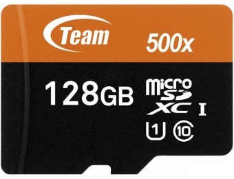 65% off Team 128GB microSDXC UHS-I/U1 Class 10 Memory Card