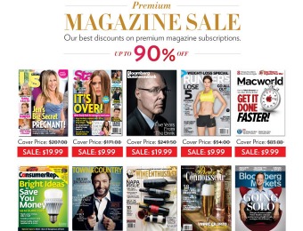 DiscountMags Premium Magazine Sale - Up to 90% off Subscriptions