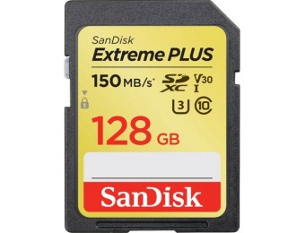 91% off SanDisk Extreme PLUS 128GB SDXC UHS-I Memory Card