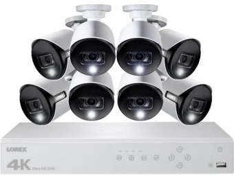 $300 off Lorex 8-Camera 4K 2TB DVR Surveillance System