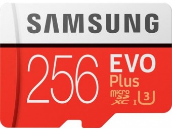 65% off Samsung EVO Plus 256GB microSDXC UHS-I Memory Card