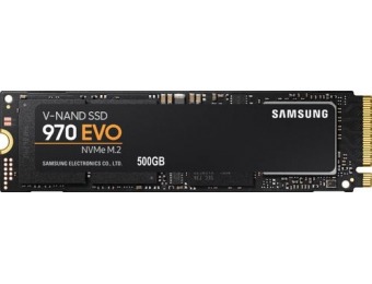 $120 off Samsung 970 EVO 500GB PCI Express 3.0 x4 (NVMe) SSD