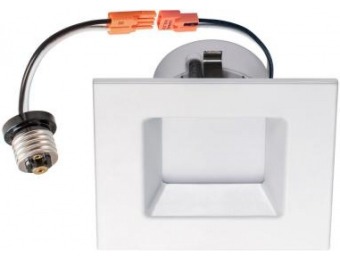 63% off 4" Square White Integrated LED Recessed Dimmable Wet