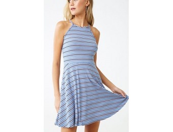 60% off Striped Fit & Flare Dress