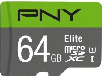 58% off PNY 64GB microSDXC UHS-I Memory Card