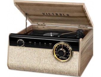 $50 off Victrola Bluetooth Stereo Audio System - Farmhouse Walnut