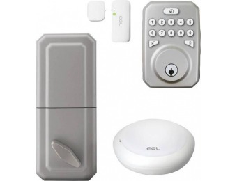 $60 off MiLocks MiEQ Bluetooth/Wi-Fi Push Button Smart Lock - Silver