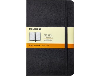 50% off Moleskine Classic Ruled Notebook - Black