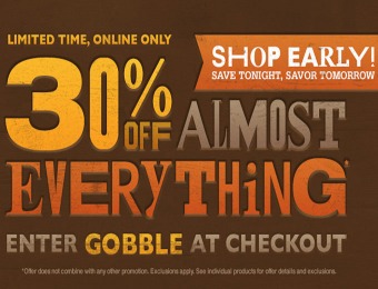 30% off Almost Everything! Online Only!