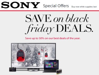 Sony Black Friday Deals - Save up to 50% on their best deals of the year!